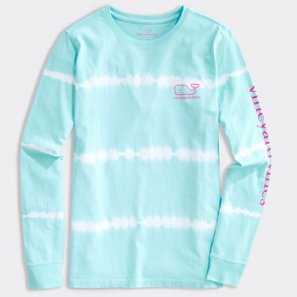 Vineyard Vines Tie-Dyed Whale Long Sleeve Tee, Size S, EUC - Picture 2 of 6
